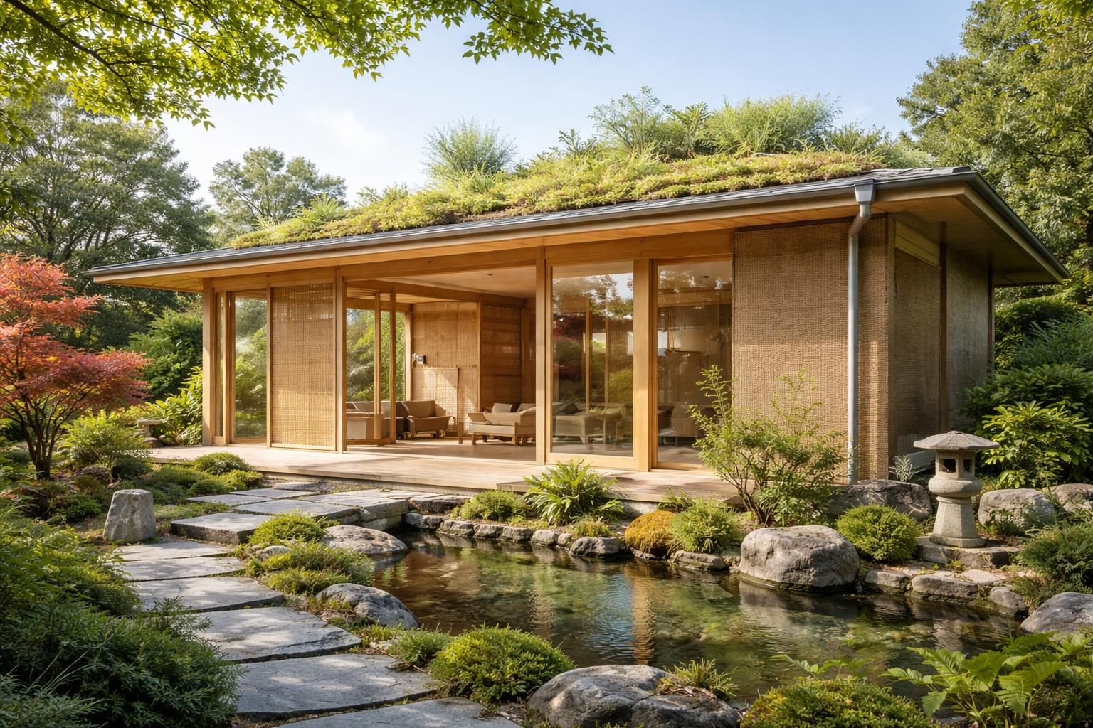 découvrez comment intégrer des matériaux écologiques dans la conception d'une maison japonaise moderne pour allier tradition, durabilité et esthétique minimaliste.